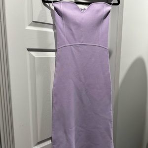 NWT! ZARA Midi Knit Dress with Sweetheart Neckline